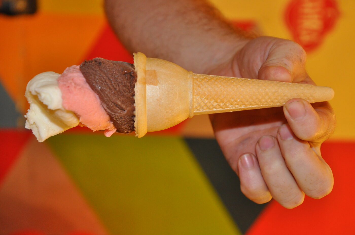 Turkish ice cream showman