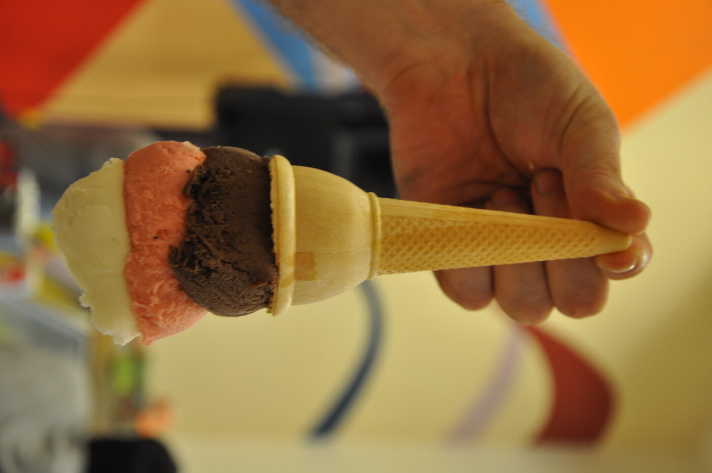 Turkish ice cream showman