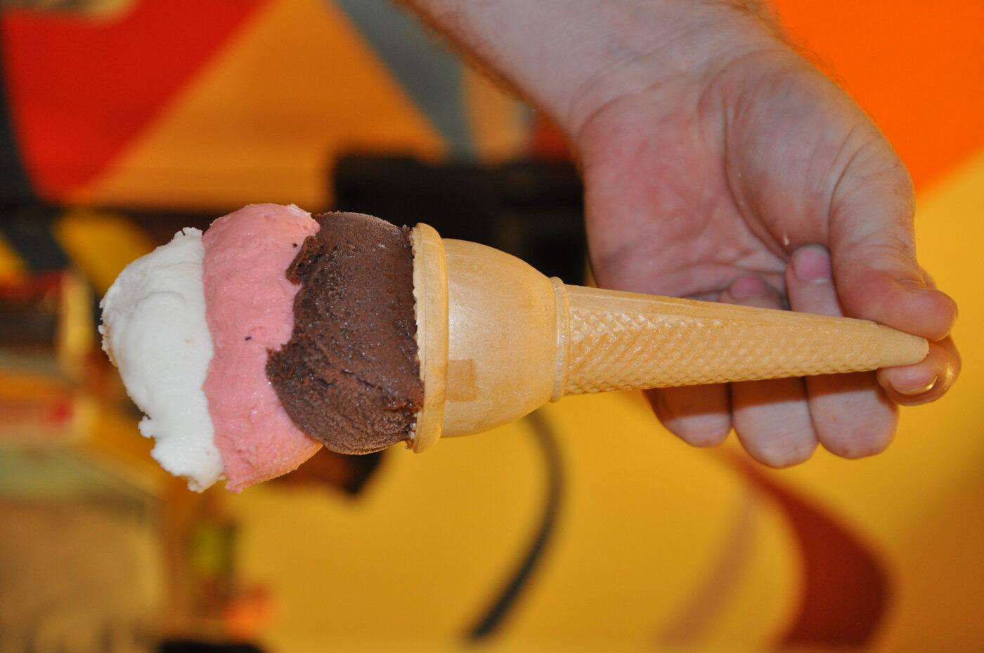 Turkish ice cream showman