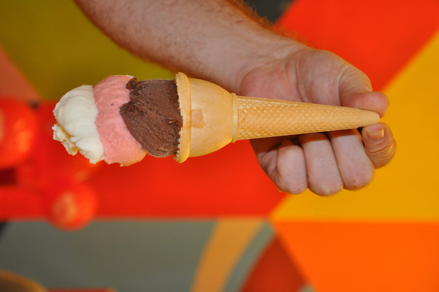 Turkish ice cream showman